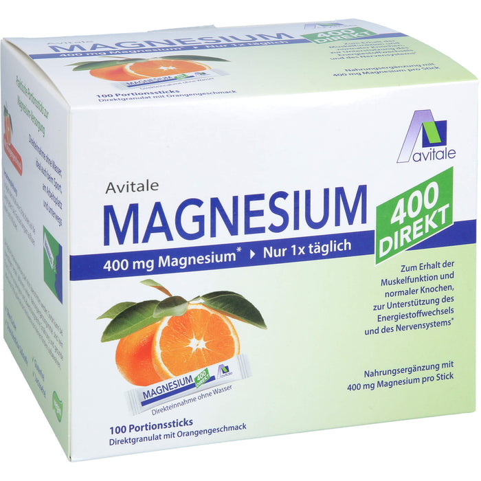 Magnesium 400 direkt Orange, 100 pc Sachets