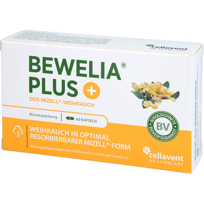 Bewelia Plus Weihrauchkapseln mit Vitamin K2, 60 pcs. Capsules