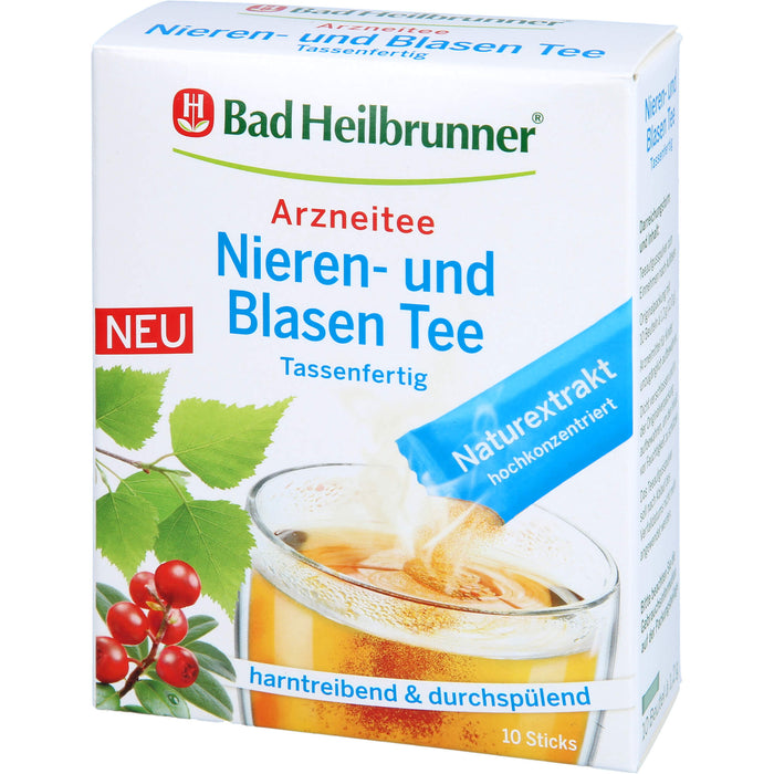 Bad Heilbrunner Nieren- und Blasen Tee tassenfertig harntreibend und durchspülend, 10 pcs. Sachets