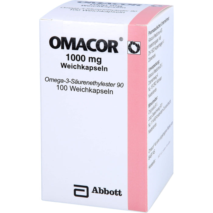 Omacor 1000 mg Weichkapseln, 100 pcs. Capsules