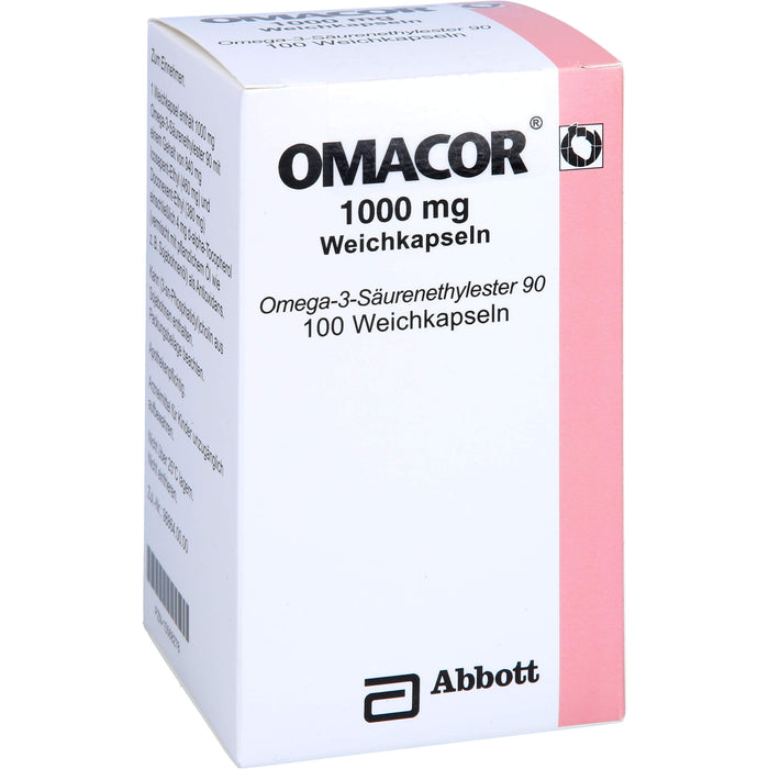 Omacor 1000 mg Weichkapseln, 100 pcs. Capsules