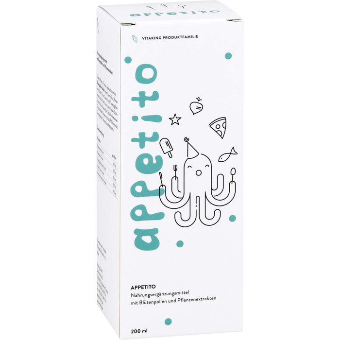 Appetito Sirup mit Blütenpollen und Pflanzennextrakten, 200 ml Solution