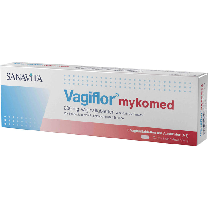 Vagiflor mykomed 200 mg Vaginaltabletten bei Pilzinfektionen der Scheide, 3 pc Tablettes