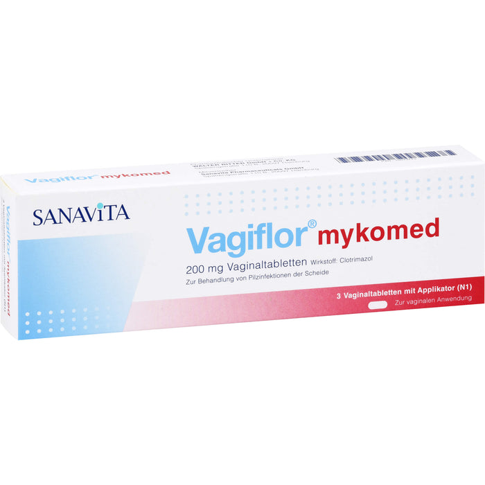 Vagiflor mykomed 200 mg Vaginaltabletten bei Pilzinfektionen der Scheide, 3 pc Tablettes