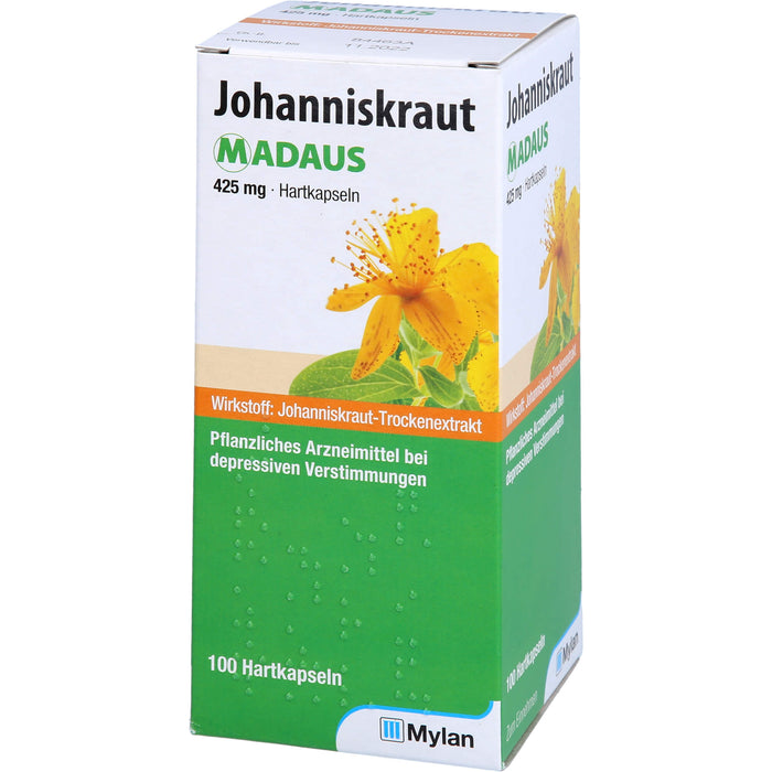 Johanniskraut MADAUS 425 mg Hartkapseln bei depressiven Verstimmungen, 100 St. Kapseln