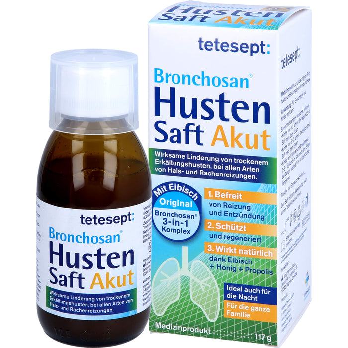Tetesept Bronchosan Husten Saft Akut, 117 g Solution