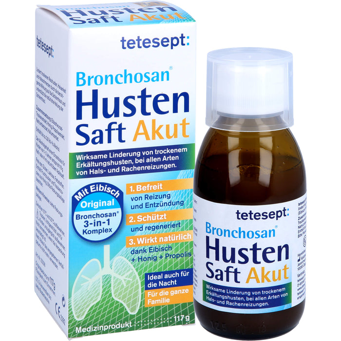 Tetesept Bronchosan Husten Saft Akut, 117 g Solution