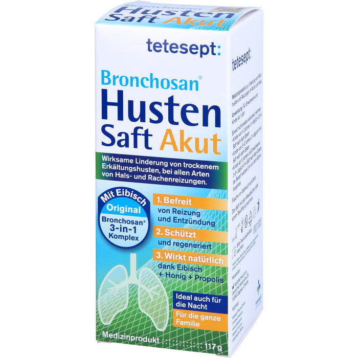 Tetesept Bronchosan Husten Saft Akut, 117 g Solution