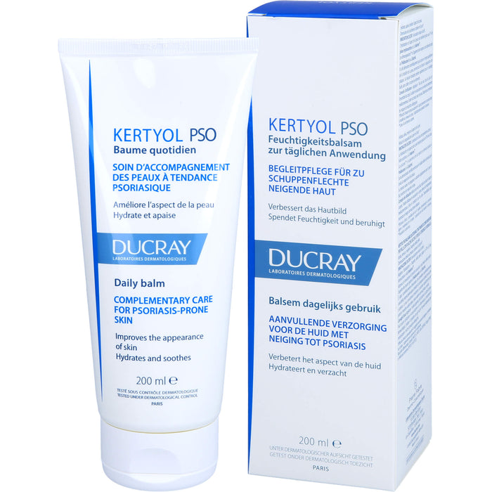 DUCRAY Kertyol P.S.O. Feuchtigkeitsbalsam verbessert das Hautbild und lindert Juckreiz, 200 ml Balm