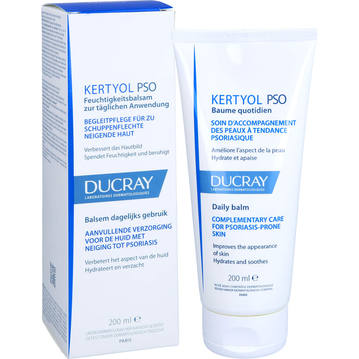 DUCRAY Kertyol P.S.O. Feuchtigkeitsbalsam verbessert das Hautbild und lindert Juckreiz, 200 ml Balm