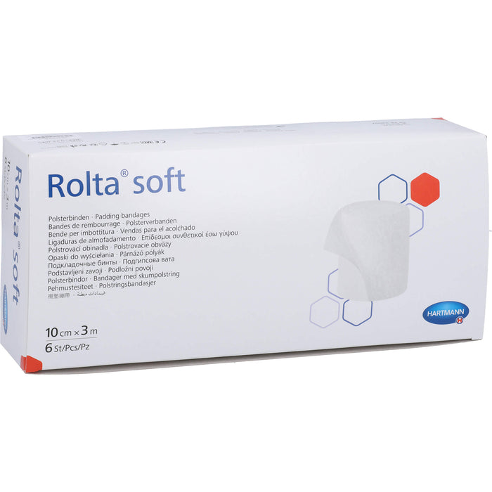 HARTMANN Rolta soft Synthetik-Wattebinden 10 cm x 3 m, 6 pcs. Bandage