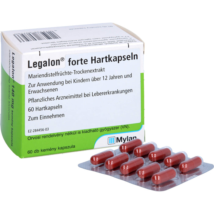 Legalon forte Eurim Hartkapseln bei Lebererkrankungen, 60 pcs. Capsules
