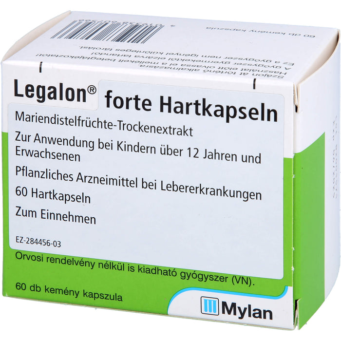 Legalon forte Eurim Hartkapseln bei Lebererkrankungen, 60 pcs. Capsules