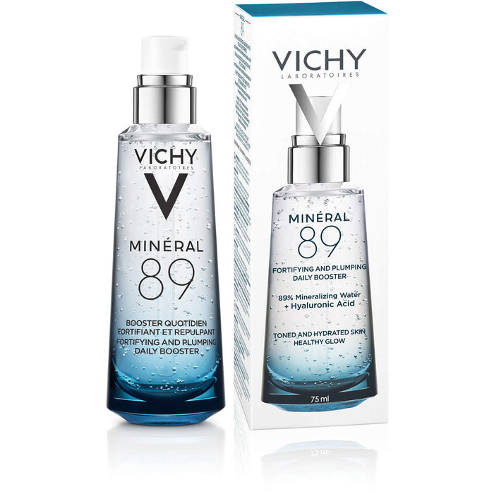 VICHY Minéral 89 Hyaluron Boost mit Sofort Effekt Elixier, 75 ml Solution