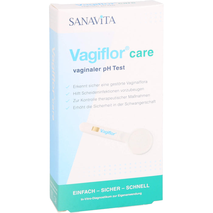 Vagiflor care vaginaler pH Test erkennt sicher eine gestörte Vaginalflora, 3 pc Test