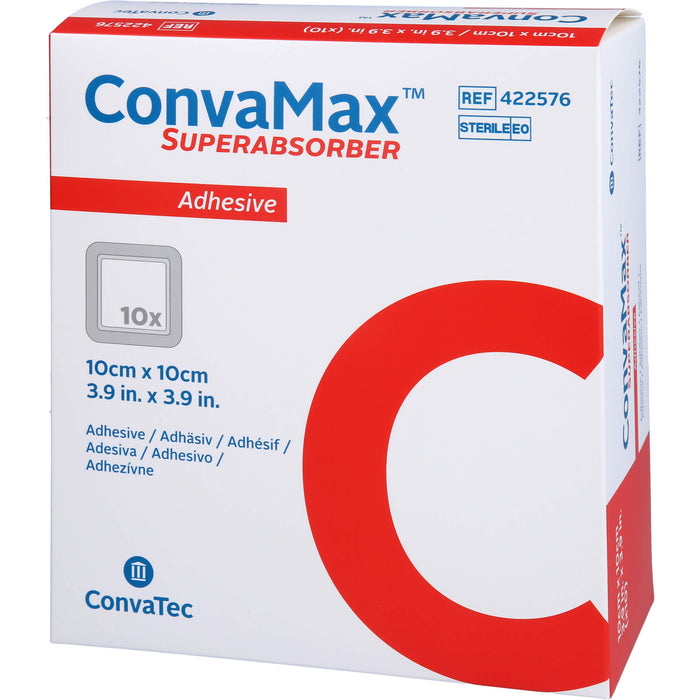 ConvaMax Superabsorber adhäsiv 10 x 10 cm, 10 pcs. dressing