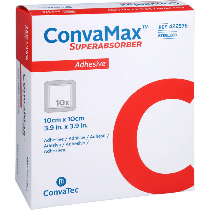 ConvaMax Superabsorber adhäsiv 10 x 10 cm, 10 pcs. dressing