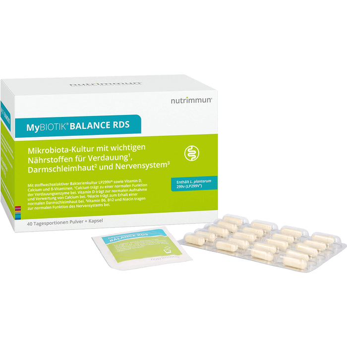 MyBIOTIK Balance RDS Tagesportionen Pulver + Kapsel, 40 St. Portionen