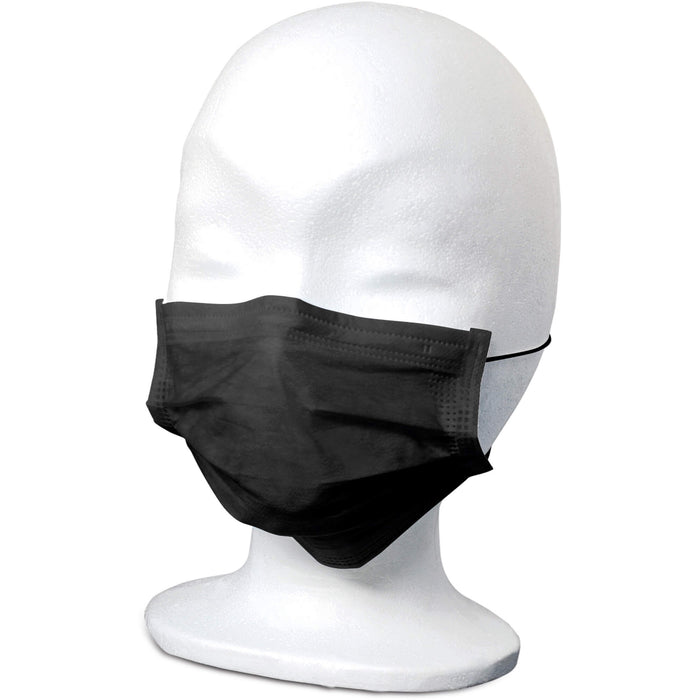 MaiMed-FM-Comfort Gesichtsmaske mit Gummiband schwarz 3-lagig, 50 pc Masques