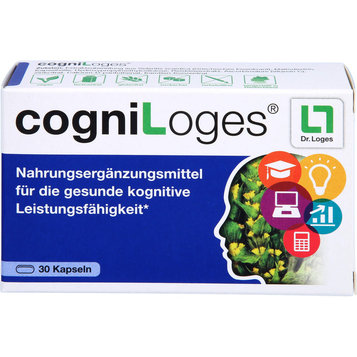 CogniLoges Kapseln zur Unterstützung der kognitiven Leistungsfähigkeit, 30 pc Capsules