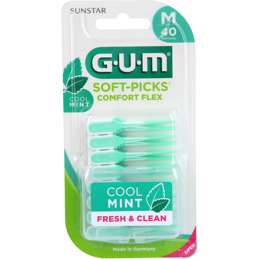 GUM Soft Picks Comfort Flex Mint Medium Interdentalbürsten, 40 St. Interdentalbürsten