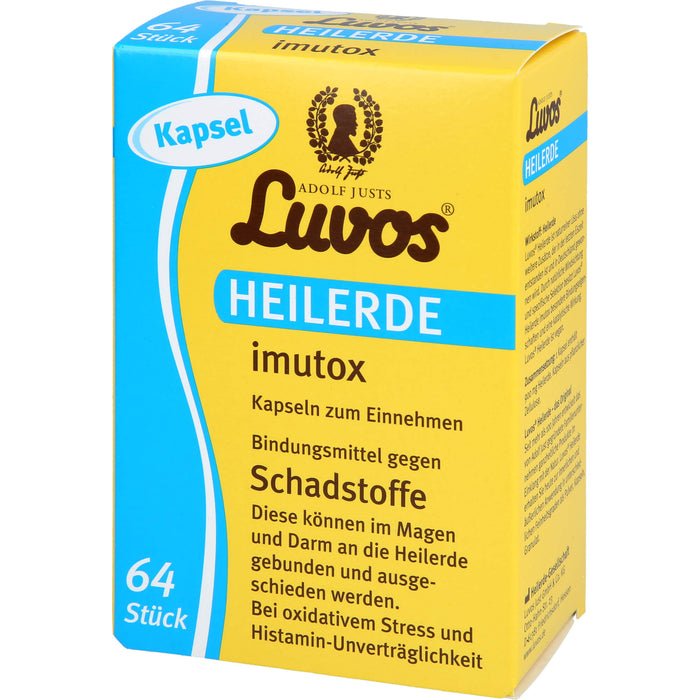 Luvos Heilerde Imutox Kapseln bindet Schadstoffe, 64 St. Kapseln
