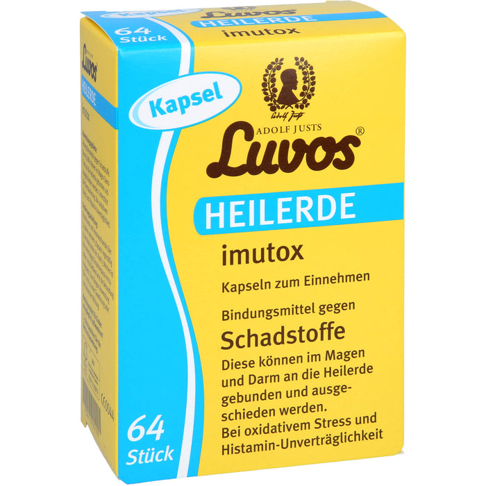 Luvos Heilerde Imutox Kapseln bindet Schadstoffe, 64 pcs. Capsules