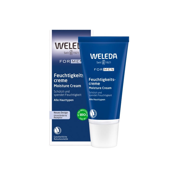 WELEDA For Men Feuchtigkeitscreme schützt und spendet Feuchtigkeit, 30 ml Cream