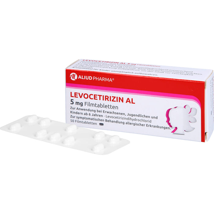 Levocetirizin AL 5 mg Filmtabletten, 50 St FTA