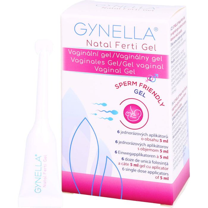 GYNELLA Natal Ferti vaginales Gel zur Unterstützung der Empfängnis, 6 pcs. Single dose containers