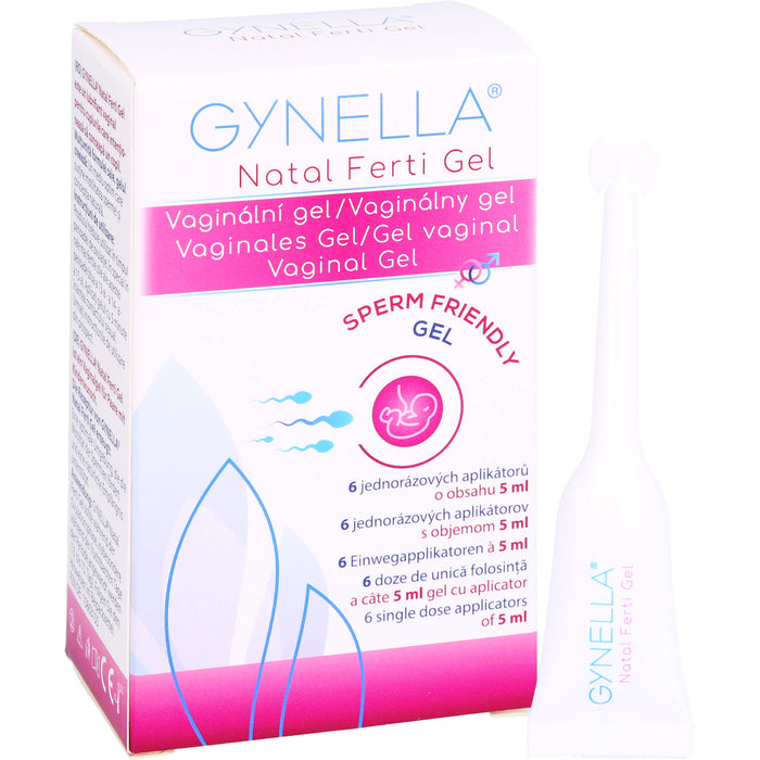 GYNELLA Natal Ferti vaginales Gel zur Unterstützung der Empfängnis, 6 pcs. Single dose containers