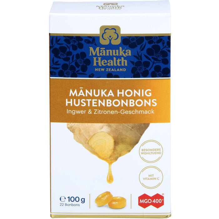 Manuka Health MGO 400+ Ingwer-Zitrone Lutschbonbons, 100 g Bonbons