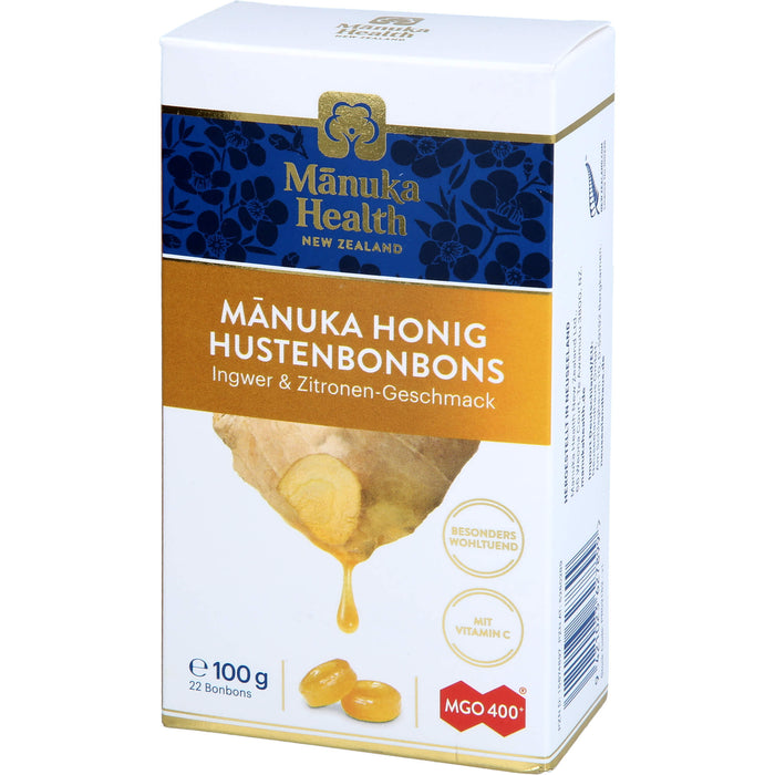 Manuka Health MGO 400+ Ingwer-Zitrone Lutschbonbons, 100 g Bonbons