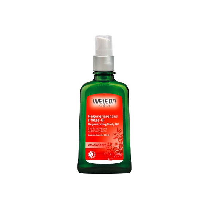 WELEDA Granatapfel regenerierendes Pflege-Öl strafft die Haut & regt die Zellerneuerung an, 100 ml Huile