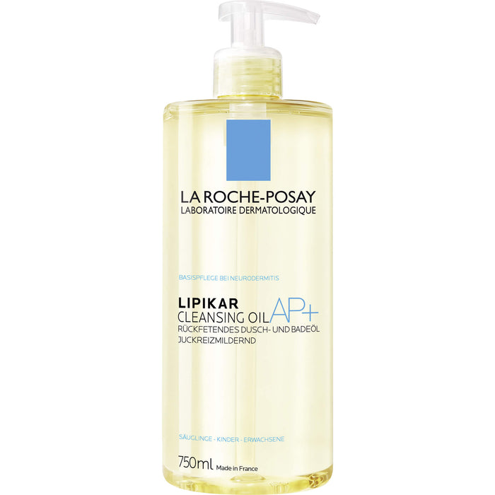 La Roche-Posay Lipikar AP+ rückfettendes Dusch- und Badeöl, 750 ml Lösung