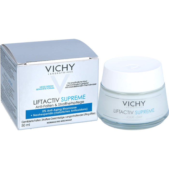 VICHY Liftactiv Hyaluron Anti-Falten & Straffheit Creme für normale bis Mischhaut, 50 ml Crème