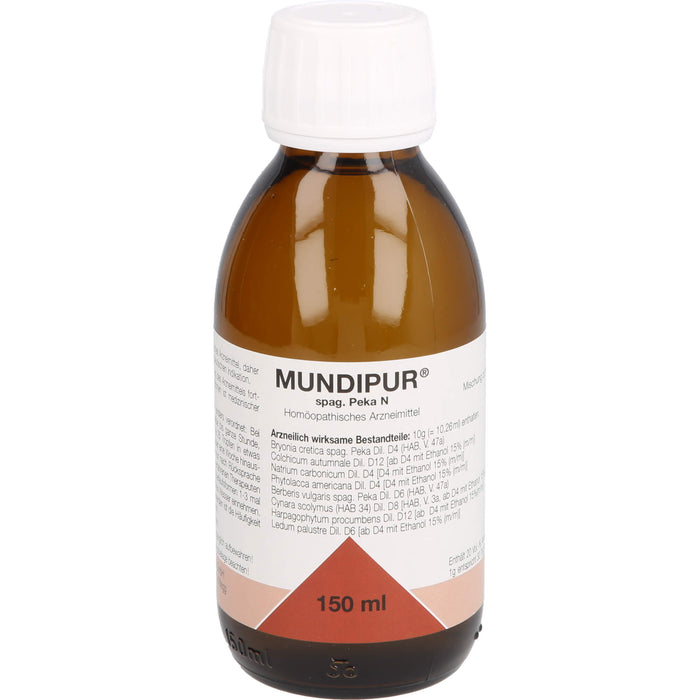 Mundipur spag. Pekana N Saft, 150 ml Solution