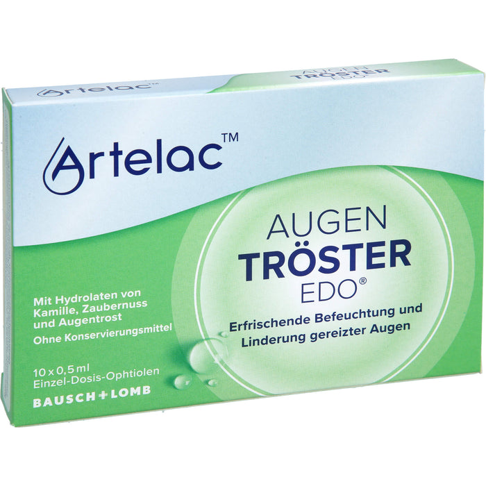 Artelac Augentröster EDO Befeuchtung und Linderung gereizter Augen, 10 pc Récipients à dose unique
