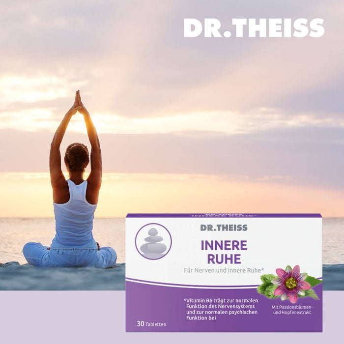 DR.THEISS Innere Ruhe Tabletten trägt zur normalen Funktion des Nervensystems bei, 30 pcs. Tablets