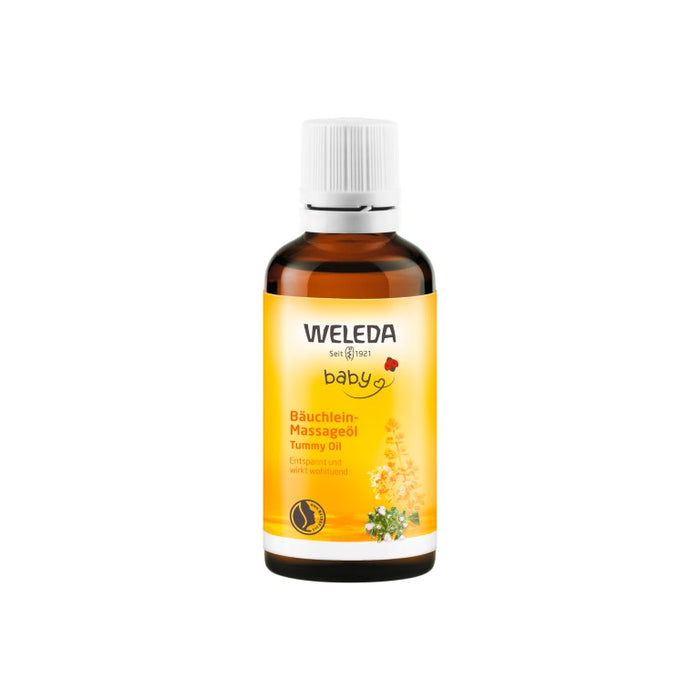 WELEDA Baby Bäuchlein-Massageöl entspannt und wirkt wohltuend, 50 ml Oil