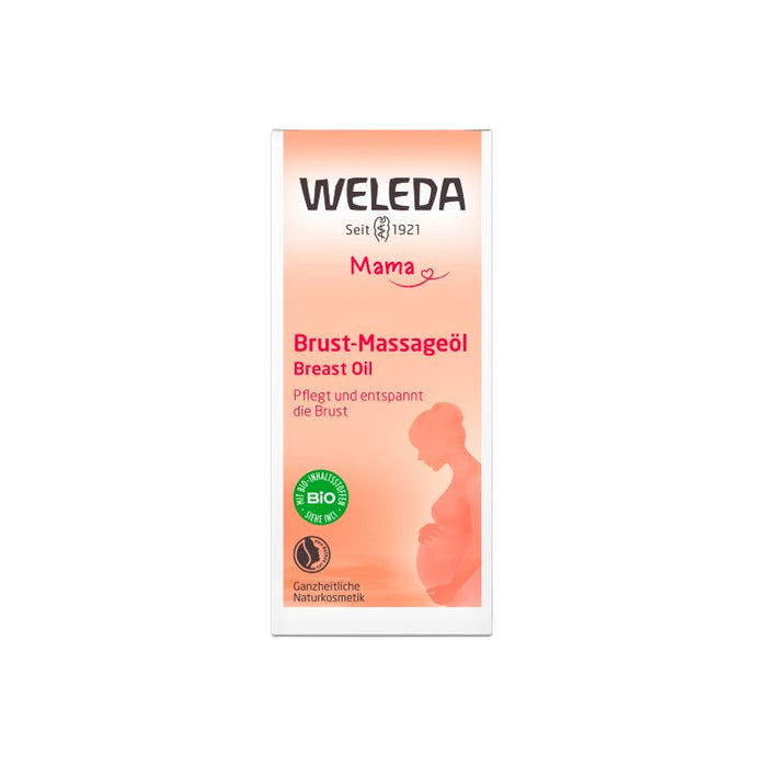 WELEDA Brust-Massageöl pflegt und entspannt die Brust, 50 ml Öl