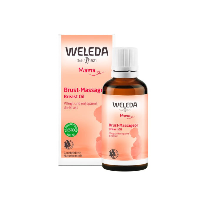 WELEDA Brust-Massageöl pflegt und entspannt die Brust, 50 ml Huile