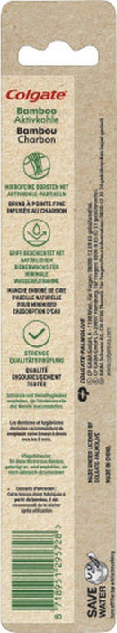 Colgate Bamboo Aktivkohle weiche Zahnbürste aus Bambus, 1 St. Zahnbürste