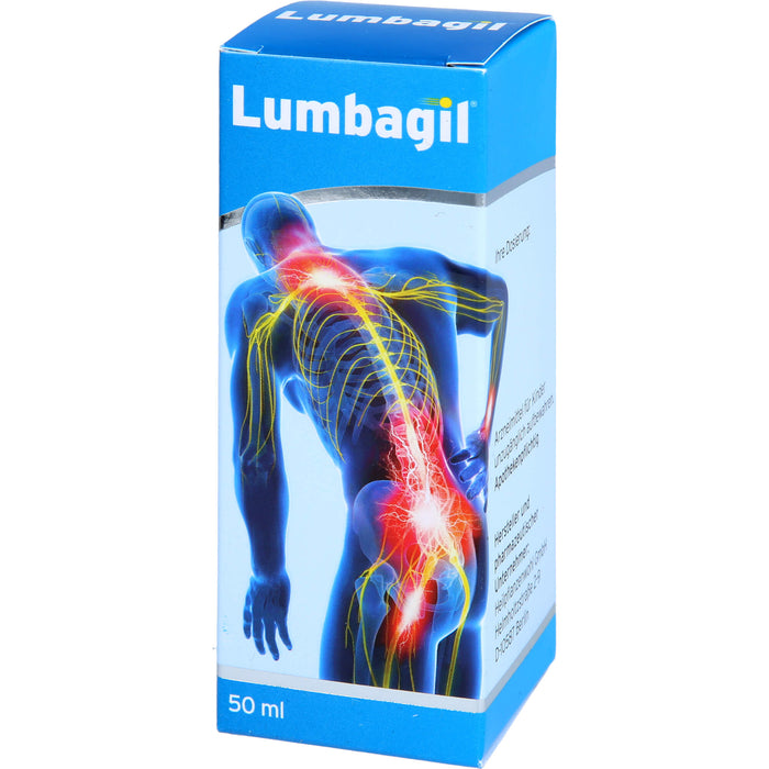 Lumbagil Tropfen bei Nervenschmerzen & Ischias, 50 ml Solution