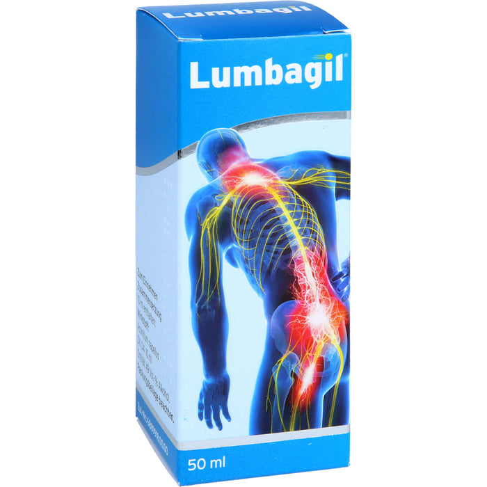 Lumbagil Tropfen bei Nervenschmerzen & Ischias, 50 ml Solution