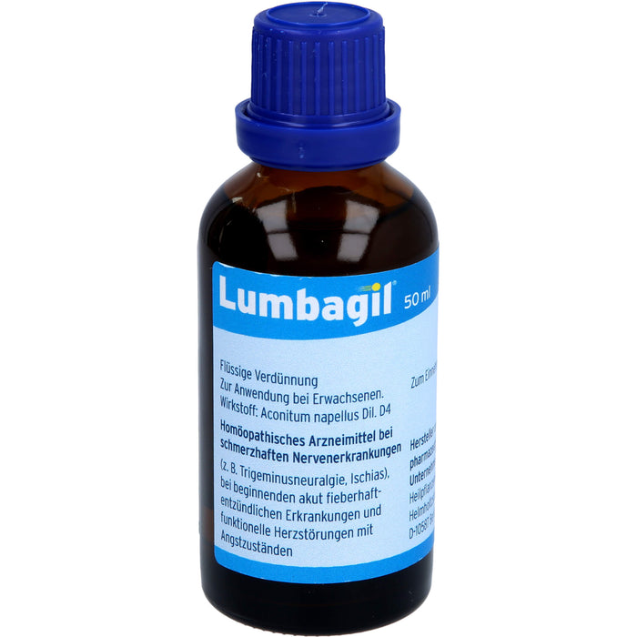 Lumbagil Tropfen bei Nervenschmerzen & Ischias, 50 ml Solution