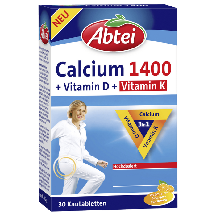 Abtei Calcium 1400+d3+k, 30 St KTA
