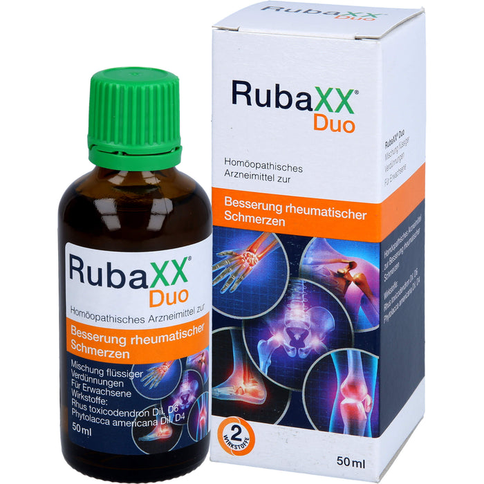 RubaXX Duo Mischung bei rheumatischen Beschwerden, 50 ml Solution