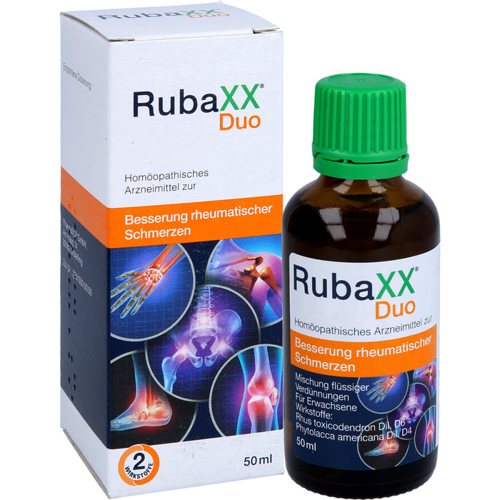 RubaXX Duo Mischung bei rheumatischen Beschwerden, 50 ml Solution