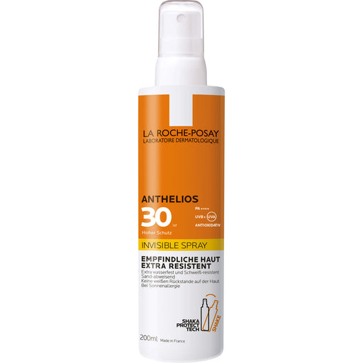 La Roche-Posay Anthelios Invisible Spray LSF 30 für empfindliche Haut, extra resistent, 200 ml Lösung